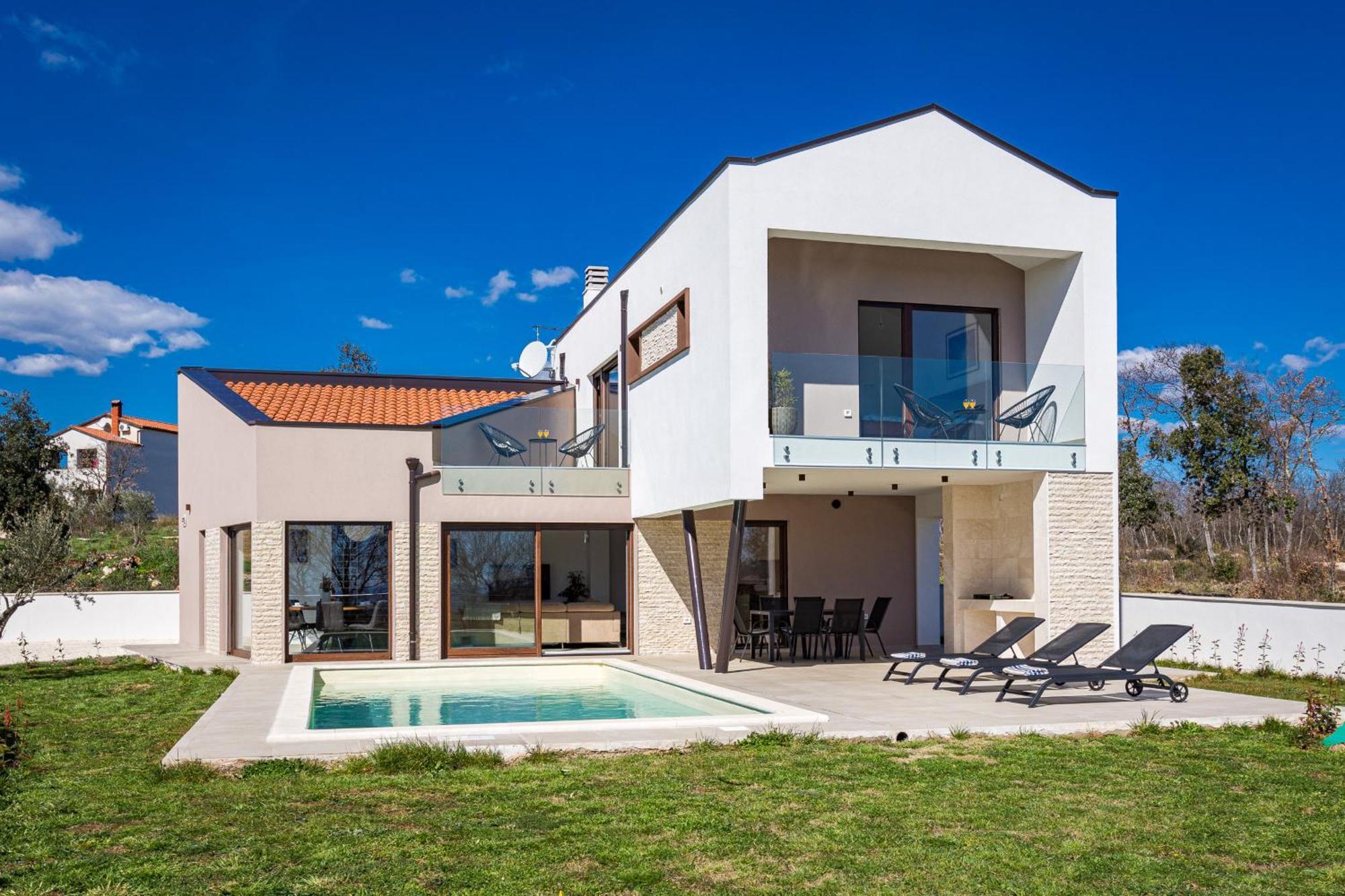 Villa Ogradina Near Pula With Sea View For 5 Persons Only 3 Km From The Beach Krnica Exteriör bild